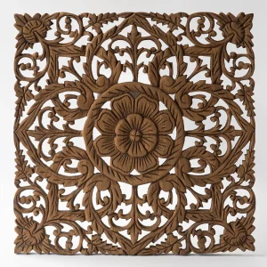 Panneau Mural Floral Traditionnel - 45 cm