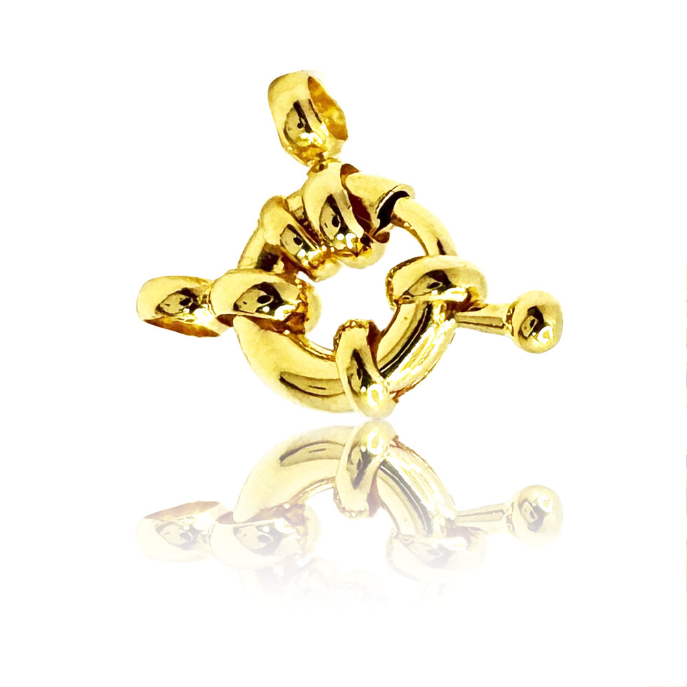 Fecho Boia 9mm Banhado à Ouro